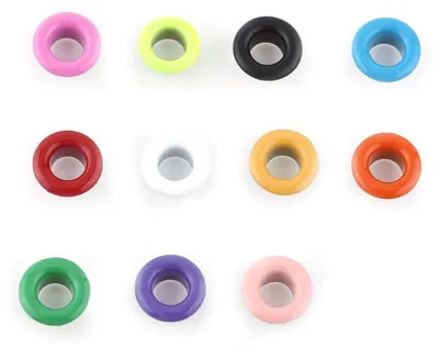 100 Metallösen 5 mm für DIY, Scrapbooking, Leder, Kleidung