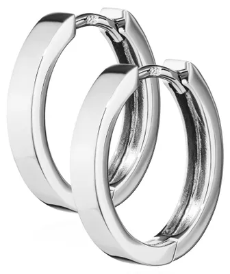 Produktbild von NKlaus Paar Klappcreolen Ohrringe, 925er Sterlingsilber, 16 x 3mm