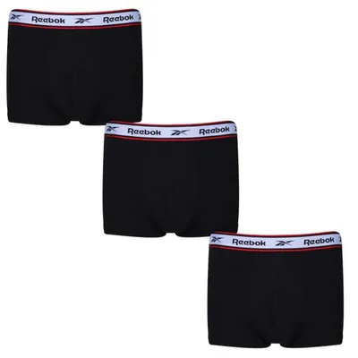 Image de Reebok - Maillot de bain « Barlow » pour homme (lot de 3) LT4927 (M) (noir)