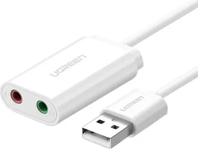 Immagine prodotto di Scheda audio esterna Ugreen Usb Us205 15Cm (bianco)