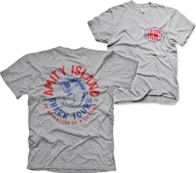 Produktbild von Jaws - Adventure Of A Lifetime T-Shirt - Large - Heather-Grey