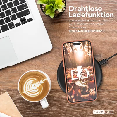 Produktbild von EAZY CASE - TPU Hülle für Apple iPhone 15 Pro Max, TPU Case stoßfeste Handyhülle, weiches Cover mit Kameraschutz, Silikonhülle in Orange