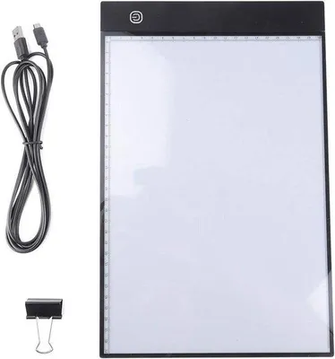 Immagine prodotto di Tappetino luminoso a LED A4 per il disegno con 3 livelli di luminosità regolabili - pittura a diamante - artista - schizzi - pittura - animazione.