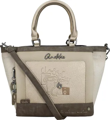 Image de Anekke sac à main sac à épaule bandoulière Muse Amphora Short Handle Bag Multicolor brun