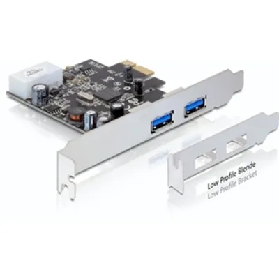 Produktbild von DeLOCK USB 3.0 PCI Express Card, PCIe, USB 3.2 Gen 1 (3.1 Gen 1), Schwarz, Silber, NEC, 5000 Mbit/s, Kabelgebunden
