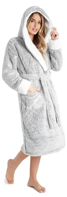 Produktbild von CityComfort Bademantel Damen Flauschig, Fleece Morgenmantel Damen Dressing Gown