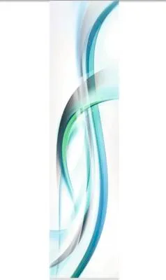 Produktbild von Schiebegardine Digitaldruck Fala blau 60x245 cm
