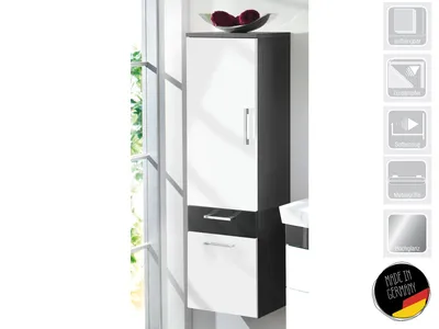 Produktbild von Hochschrank anthrazit-weiß