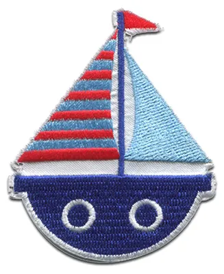 Produktbild von Schiff Boot Brave Coast - Aufnäher, Bügelbild, Aufbügler, Applikationen, Patches, Flicken, Zum Aufbügeln, Größe: 5,7 x 7 cm