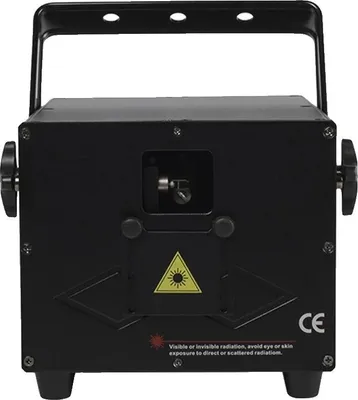 Obrázek produktu pro Pódiový světelný efekt, ovládání DMX, živý laserový výstup, 3W RGB laser, zástrčka EU
