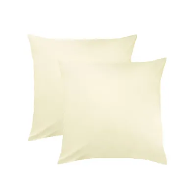 Produktbild von Traumschlaf Edel-Linon Kissenbezüge 2er Set 2x 40x40 cm ecru