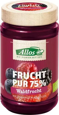 Zdjęcie produktu dla Allos 377032, Owoce, 250 g, Słoik, Niemcy, 474 kJ, 112 kcal