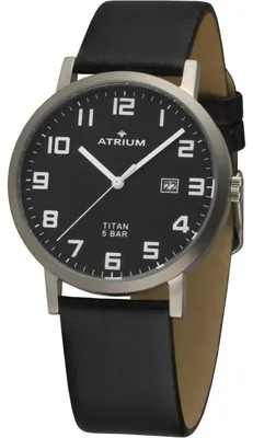 Produktbild von ATRIUM Herren Uhr Armbanduhr Titan A40-11 Leder