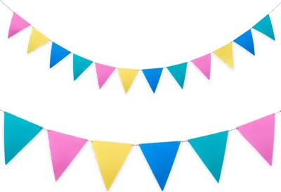 Produktbild von Oblique Unique Wimpel Girlande Banner aus Filz Wimpelkette Feier Party Deko - Farbmix