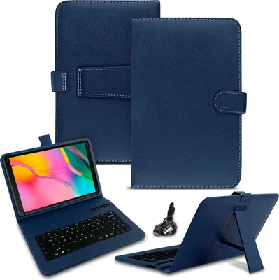 Produktbild von Tablet Hülle für Samsung Galaxy Tab A 10.1 2019 Tasche Bluetooth Tastatur QWERTZFarben:Blau