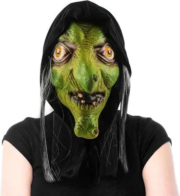 Productafbeelding van Halloween Heksmasker - Tj - Voor Volwassenen - Latex - Voor Cosplay en Feestaccessoires