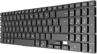 Produktbild von DEUTSCHE - Schwarz Tastatur Keyboard ohne Rahmen kompatibel für Model: MP-12N36D0-4421W