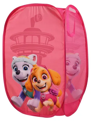 Produktbild von Paw Patrol - Aufbewahrungskorb für Kinder Faltbar POP-UP Wäschekorb Pink 36 x 36 x 58 cm