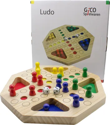 Produktbild von Holz Ludo groß XL Das bekannte Gesellschaftsspiel für Jung und Alt 7957