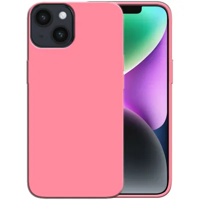 Produktbild von Smartphonica Silikonhülle für iPhone 14 Hülle mit weicher Innenseite - Pink