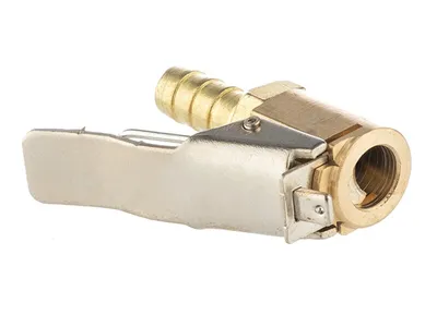 Image de Mamelon de serrage pour gonfler les roues sur un tuyau de 8 mm, laiton