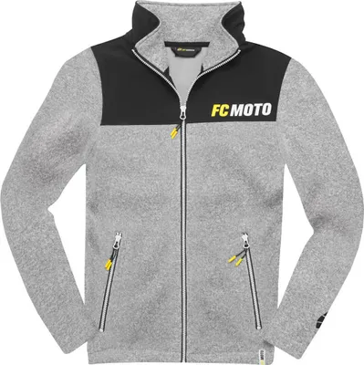 Image de Veste polaire tricotée FC-Moto Faster-FJ, gris/noir, M