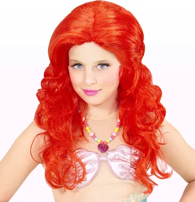 Produktbild von Kinder Perücke Meerjungfrau Rot