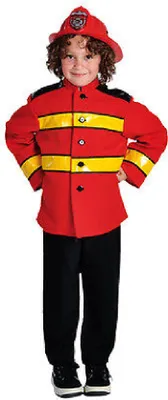 Produktbild von M211005-140-A rot-schwarz Kinder Feuerwehruniform Gr.140