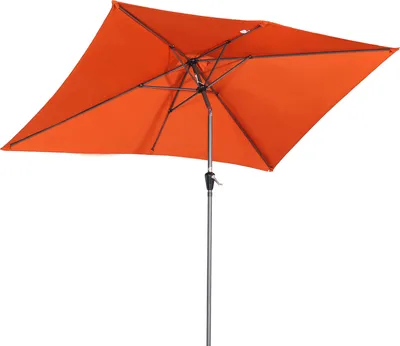 Image de Angel Living 300x200cm Parasol en aluminium avec manivelle et inclinaison pour terrasse de jardin,avec protection UV 40+ Terrakotta