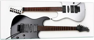 Produktbild von Bilder auf glas - E-Gitarren Streicher Musikinstrument - 140x50cm - Glasbilder - Wandbilder - Kunstdruck - Wanddekoration aus Glas - Glas Bilder - Wandbild auf Glas - GAB140x50-0369