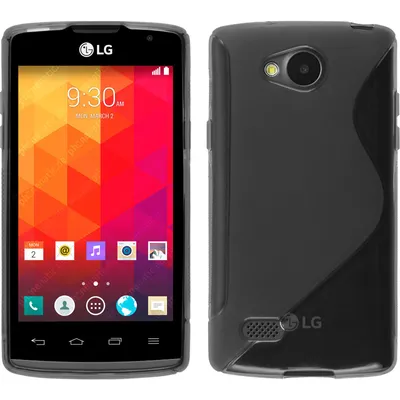 Produktbild von PhoneNatic Case kompatibel mit LG Joy - grau Silikon Hülle S-Style + 2 Schutzfolien