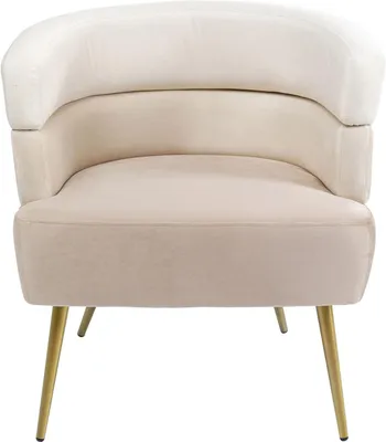 Produktbild von Kare Design Polstersessel Sandwich in Beige, 74x65x64 cm, Cocktailsessel in Samtoptik für das Wohnzimmer