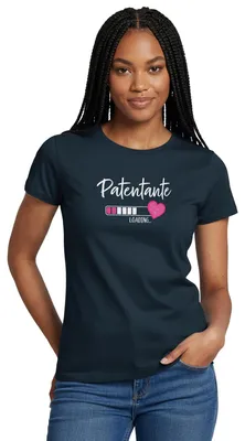 Produktbild von Spreadshirt Patentante Loading Frauen T-Shirt, S, Navy