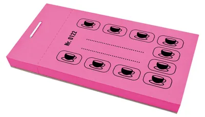 Image de CombiCraft carnet de tickets de consommation café - fuchsia - 250 tickets
