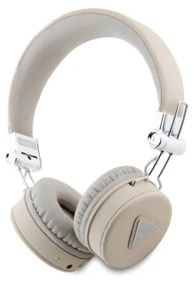 Produktbild von Guess Słuchawki Nauszne Bluetooth Enc Gubh70Pgtspse Beżowy/Beige Genarbt Klassische Runde Form