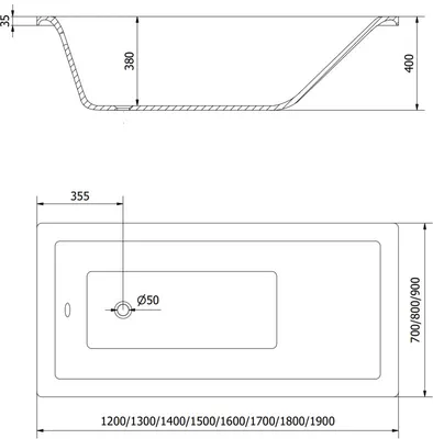 Obrázok produktu pre Mexen Cubik obdĺžniková vaňa 150 x 70 cm s obkladom a 1-krídlovou sprchovou zástenou 70 cm, transparentnéné, chrómová