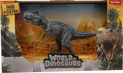 Produktbild von Toi-Toys WORLD OF DINOSAURS Dino mittel Kunststoff Spielzeug Kinder ab 3 Jahren Sammelfigur Tyrannosaurus