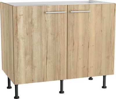 Produktbild von Optifit Spülenschrank Erik290 BxTxH 100 x 58,4 x 87 cm wildeiche strukturiert matt zerlegt KFER SPL106-8+