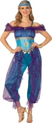 Image de Bristol Novelty - Costume '" 'Djinni" - Femme BN5559 (S) (Bleu/Violet)