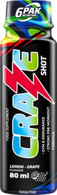 Obrázek produktu pro Craze Shot - 80 ml, citron-hrozny