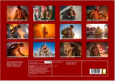Produktbild von Feuerwehrmänner - Sexy Körper und heiße Flammen (Wandkalender 2026 DIN A3 quer), CALVENDO Monatskalender