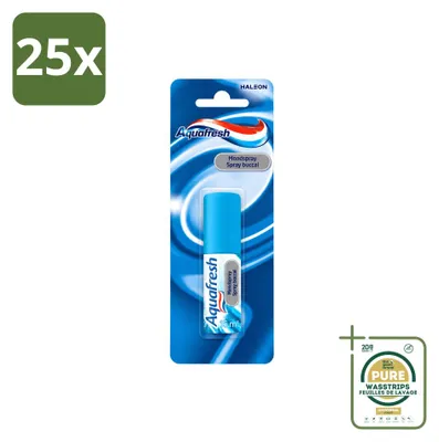 Produktbild von 25 x Aquafresh Odol Mundspray - Minze - 15 ml - Vorratspackung - 25 Stücke