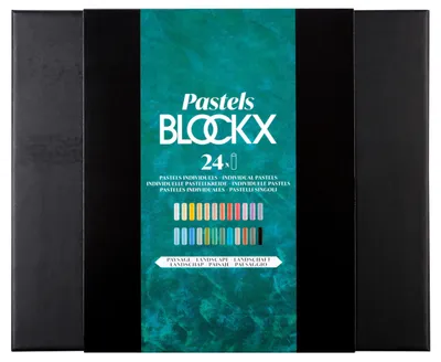 Produktbild von Blockx Box mit 24 Pastellkreiden, 17x21,5cm, Landschaft 12924LBXC