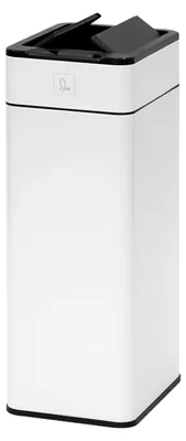 Productafbeelding van Afvalemmer - Vuilnisemmer - Sensor - 40 liter - 23 x 31 x 65 cm - Wit