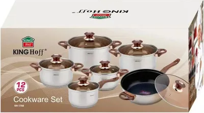 Obrázok produktu pre 12-Dielna Súprava Hrncov Kinghoff Kh-1768