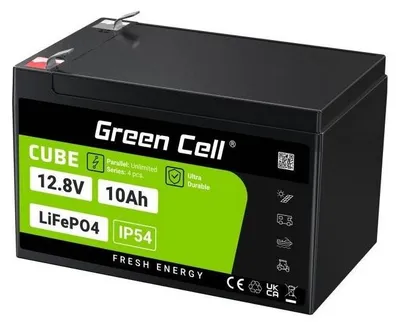 Produktbild von Green Cell LFPGC12V10AH USV-Batterie Lithium-Eisen-Phosphat (LiFePO4) 12 8 V 10 Ah
