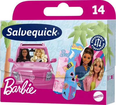 Obrázek produktu pro Salvequick Barbie Dětské náplasti 14 ks
