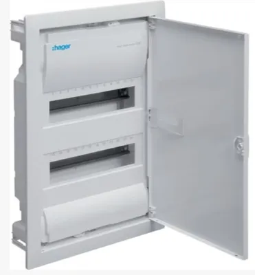 Immagine prodotto di Quadro di distribuzione Volta UPV IP30 2R/ 24M porta bianca Hager VU24NE