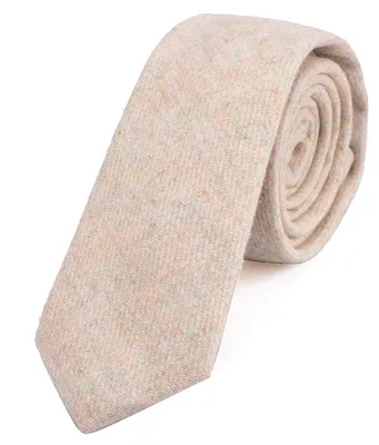 Produktbild von DonDon Herren Krawatte 6 cm Baumwolle pastell-orange