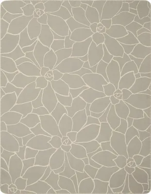 Produktbild von Biederlack Wohndecke SOCCULENT BL 150x200 cm grau Decke Kuscheldecke